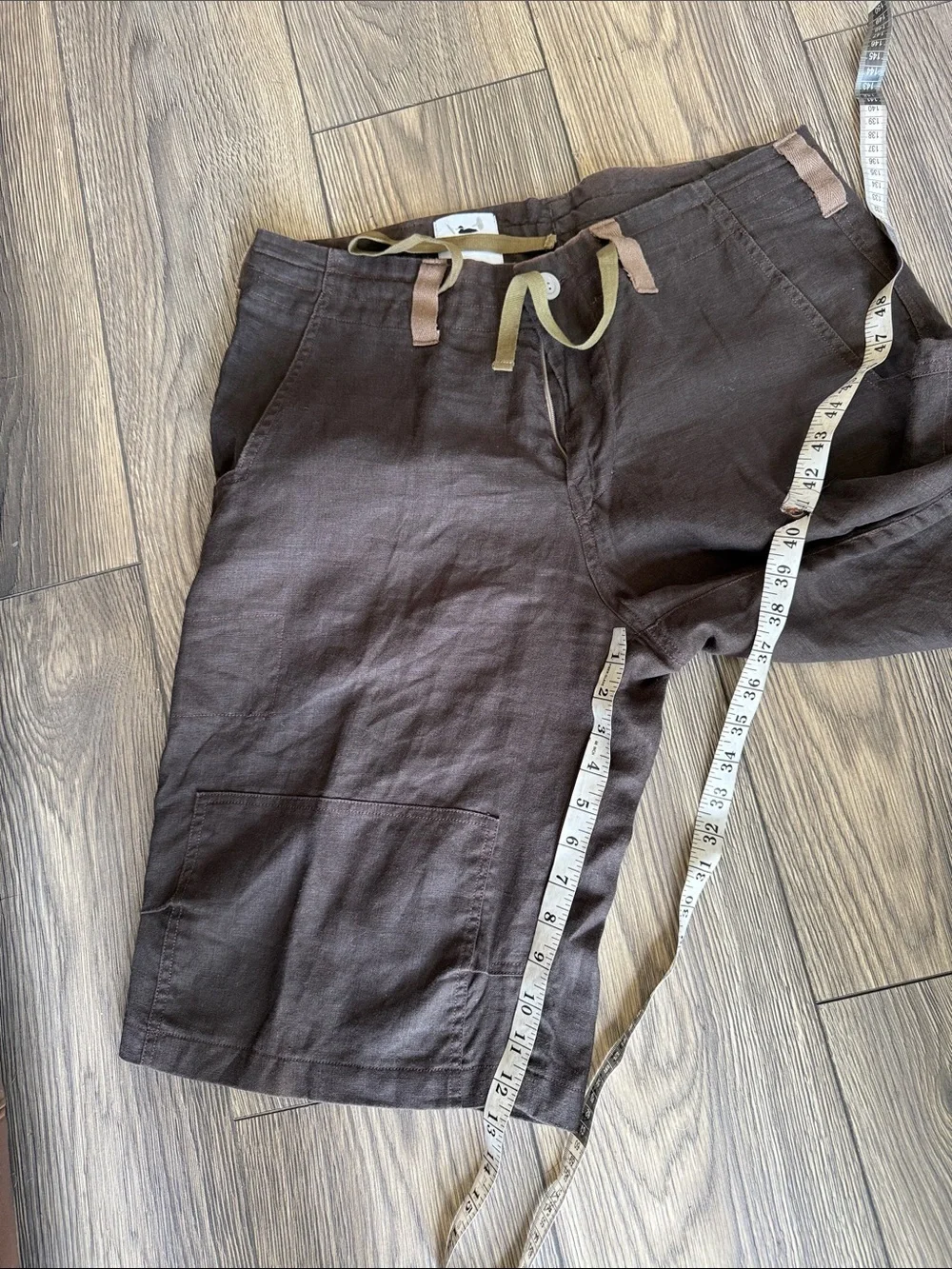 Nico Genze New York  - Brown linen shorts cargo xl